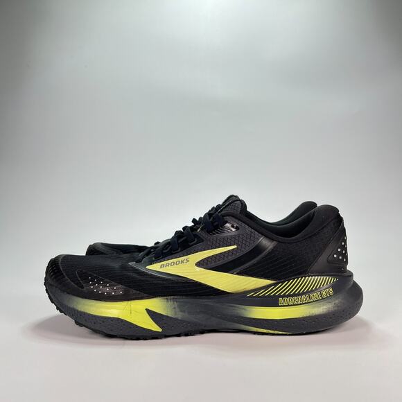Brooks Adrenaline GTS 24 Black Yellow Running Shoes 1104381D033 Men\'s Size 9.5